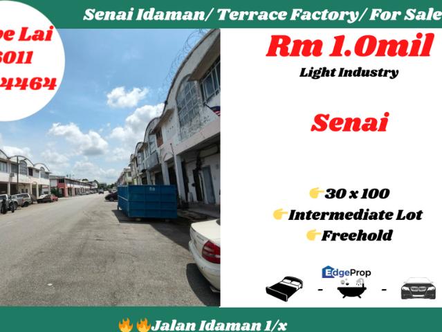 Warehouse for sale in Seelong, Johor
