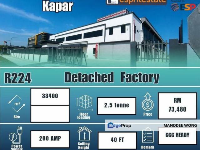 Warehouse for rent in Port Klang, Selangor