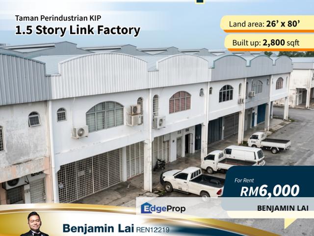 Warehouse for rent in Selayang, Selangor
