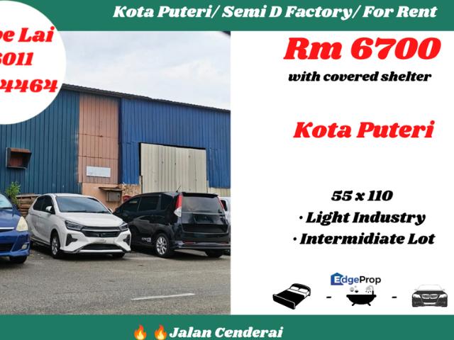 Warehouse for rent in Masai, Johor Bahru