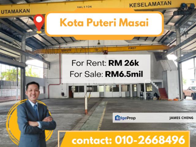 Warehouse for sale in Plentong, Johor