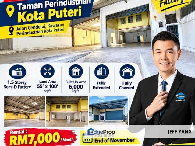 Warehouse for rent in Plentong, Johor