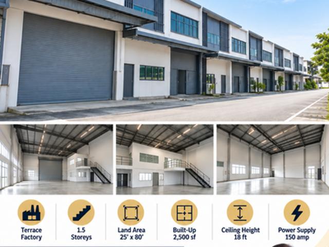Warehouse for sale in Puchong, Majlis Bandaraya Subang Jaya