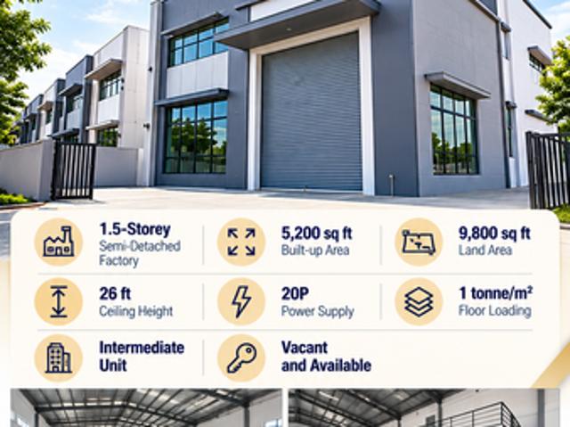 Warehouse for sale in Puchong, Majlis Bandaraya Subang Jaya