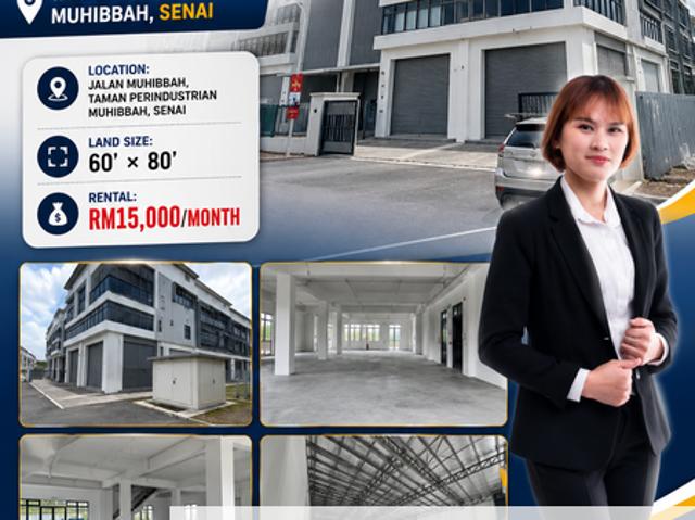 Warehouse for rent in Kulai, Johor