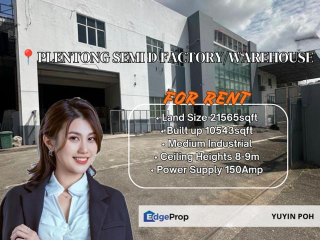 Warehouse for rent in Bukit Ledang, Johor