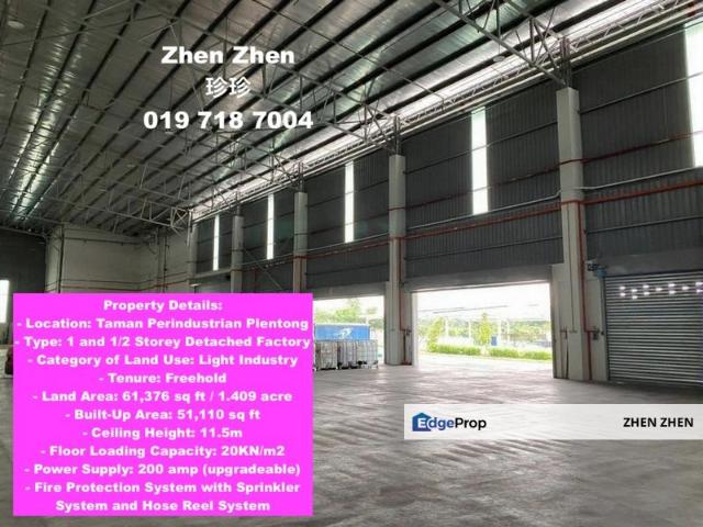 Warehouse for rent in Plentong, Johor
