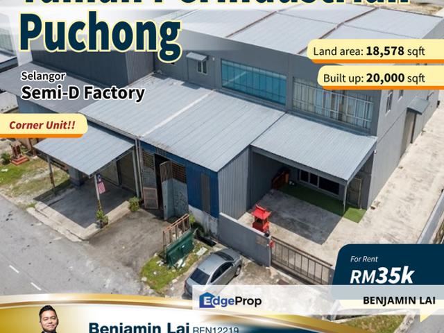 Warehouse for rent in Petaling, Subang Jaya