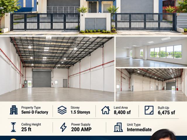 Warehouse for rent in Puchong, Majlis Bandaraya Subang Jaya