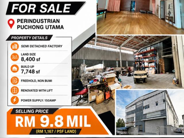 Warehouse for sale in Petaling, Subang Jaya