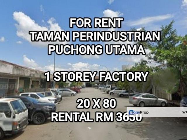 Warehouse for rent in Petaling, Subang Jaya