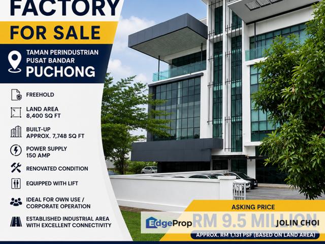 Warehouse for sale in Petaling, Subang Jaya
