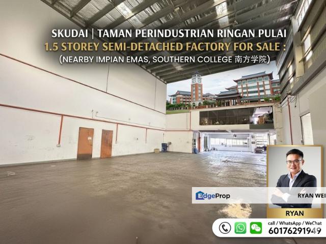 Warehouse for sale in Johore Bahru, Johor