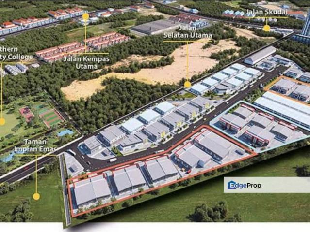 Warehouse for sale in Taman Perusahaan Ringan Pulai, Johor Bahru