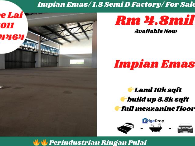 Warehouse for sale in Johore Bahru, Johor