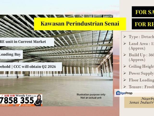 Warehouse for sale in Kulai, Johor