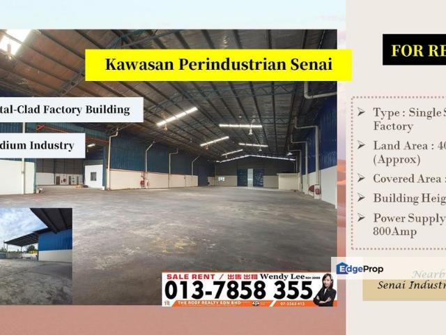 Warehouse for rent in Kulai, Johor