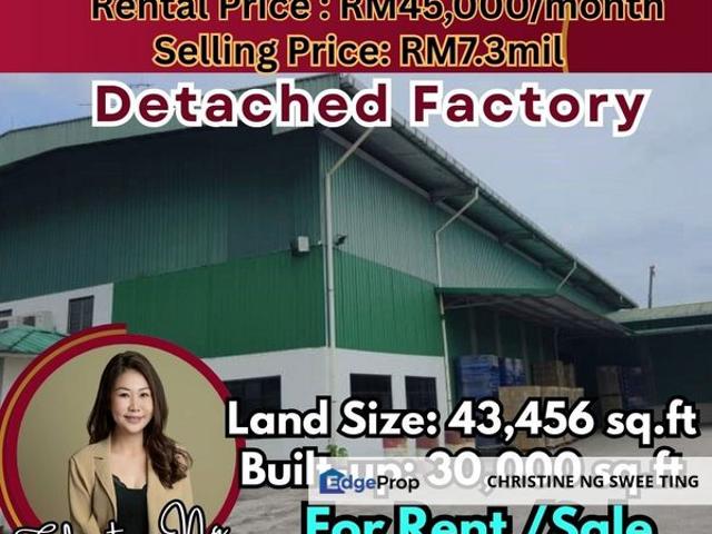Warehouse for rent in Kulai, Johor