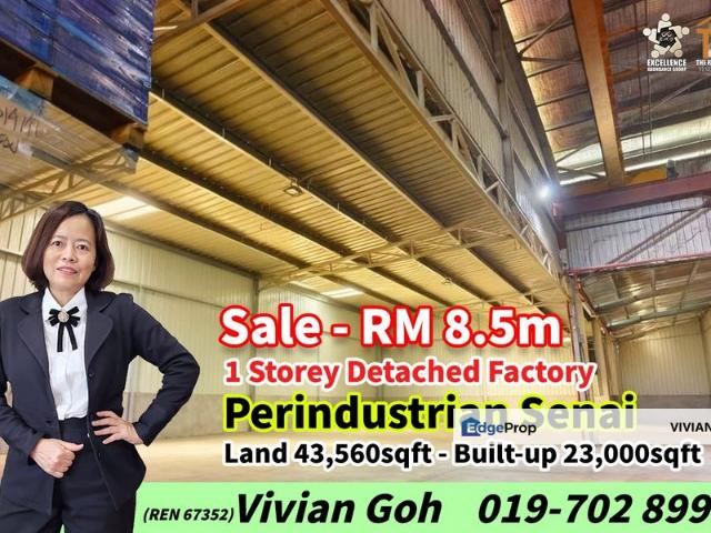 Warehouse for sale in Kulai, Johor