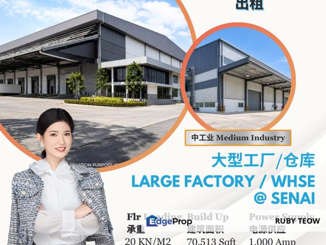 Warehouse for rent in Kulai, Johor