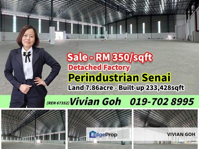 Warehouse for sale in Kulai, Johor