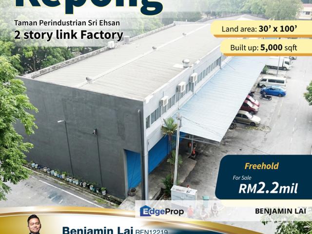Warehouse for sale in Kepong, Kuala Lumpur