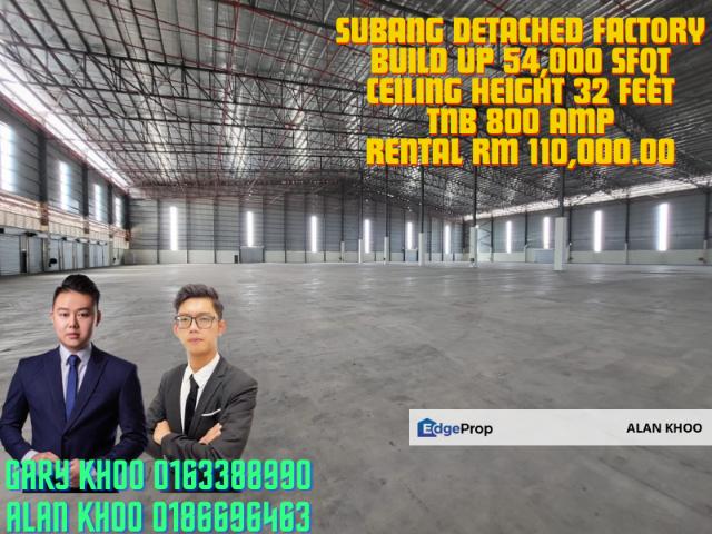 Warehouse for rent in Petaling, Subang Jaya