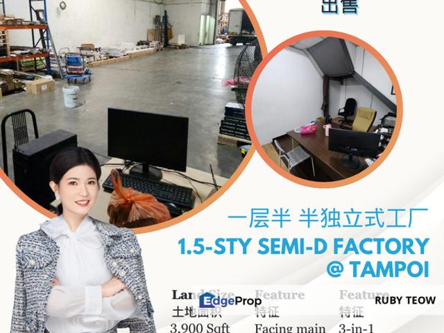 Warehouse for sale in Taman Desa Rahmat, Johor Bahru