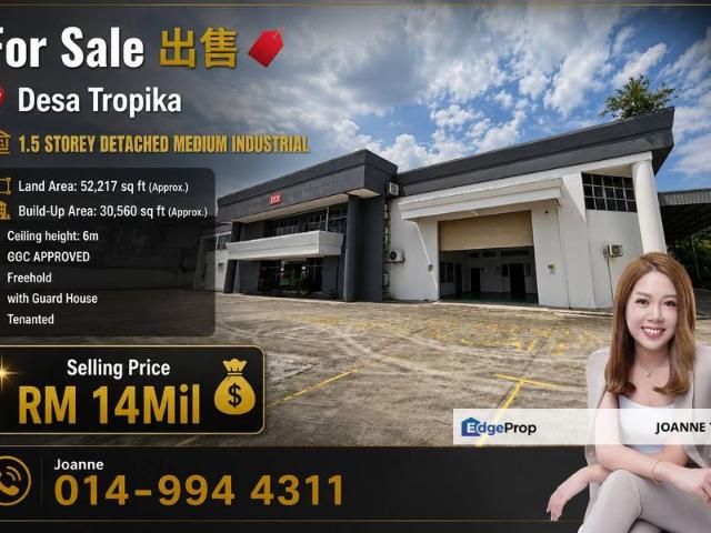 Warehouse for sale in Johor