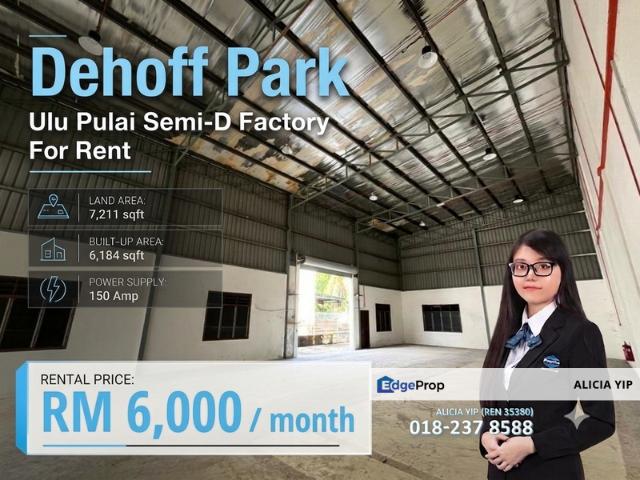 Warehouse for rent in Bukit Ledang, Johor