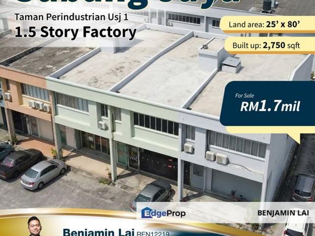 Warehouse for sale in Petaling, Subang Jaya