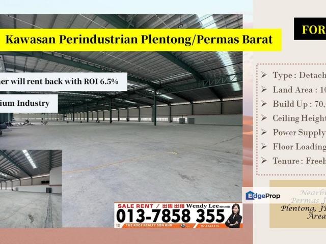 Warehouse for sale in Plentong, Johor