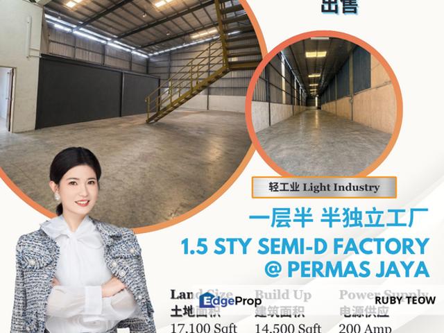 Warehouse for sale in Plentong, Johor
