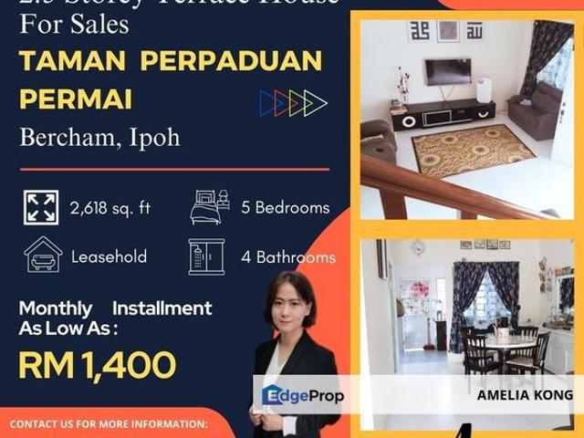 House for sale in Taman Perpaduan Ria, Majlis Bandaraya Ipoh