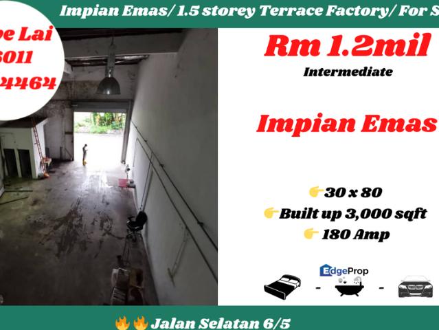 Warehouse for sale in Johore Bahru, Johor