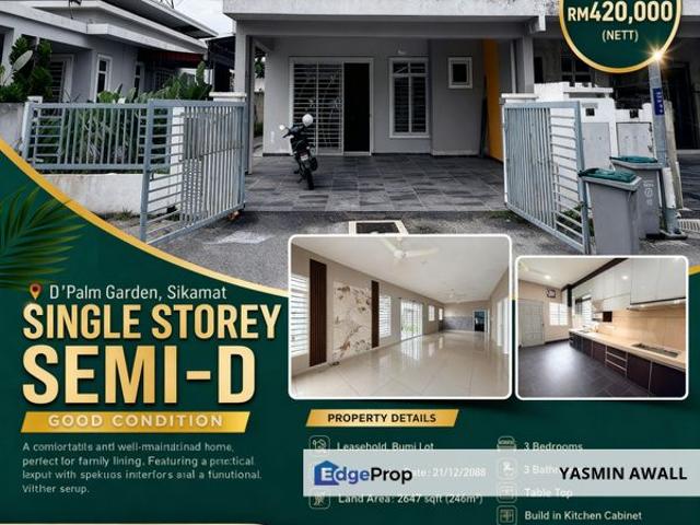 House for sale in Sendayan Village, Negeri Sembilan