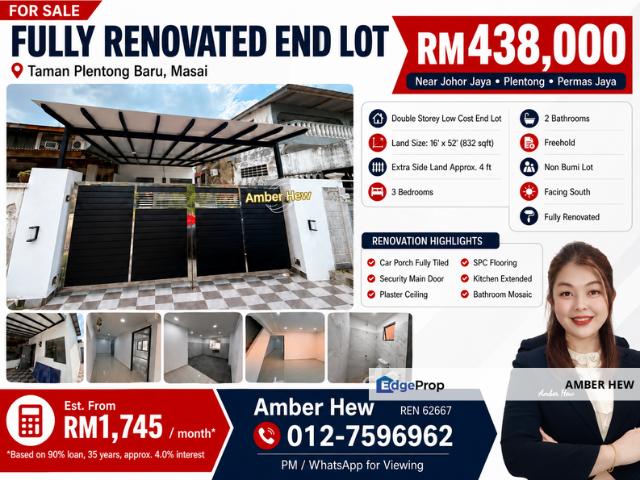 House for sale in Plentong, Johor