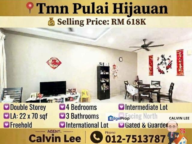 House for sale in Taman Pulai Hijauan, Iskandar Puteri