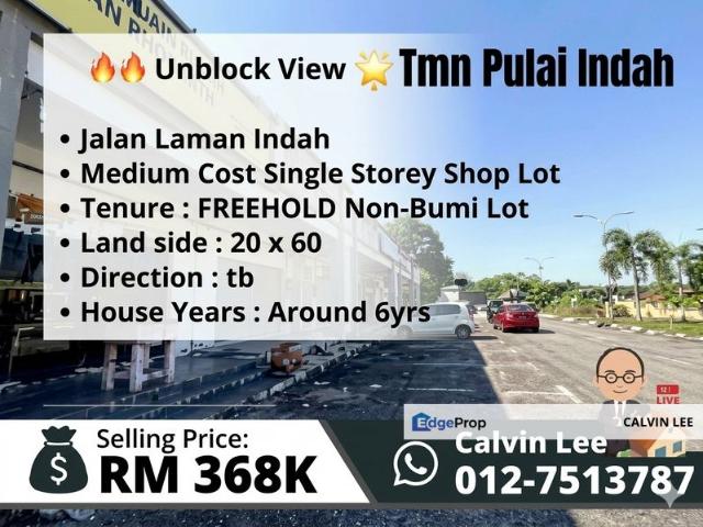 Shop for sale in Taman Pulai Indah, Iskandar Puteri
