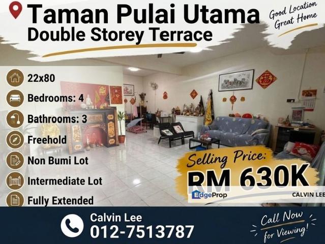 House for sale in Taman Pulai Utama, Iskandar Puteri