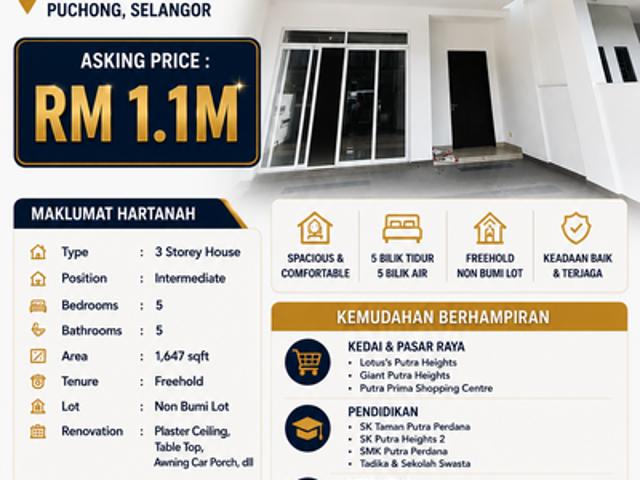 House for sale in Tanjong Sepat, Selangor