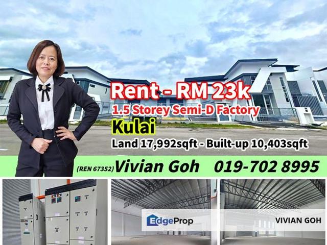 Warehouse for rent in Kulai, Johor