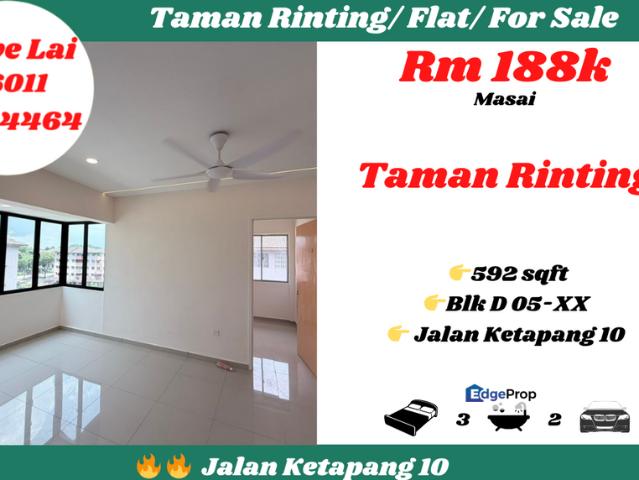Flat for sale in Masai, Johor