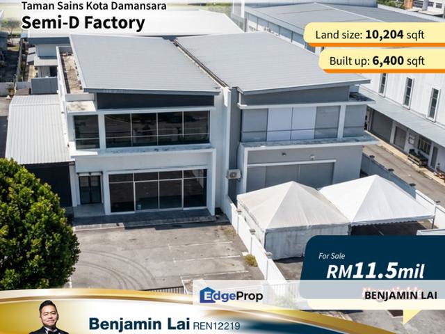 Warehouse for sale in Petaling, Damansara Damai