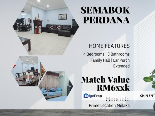 House for sale in Semabok, Malaka