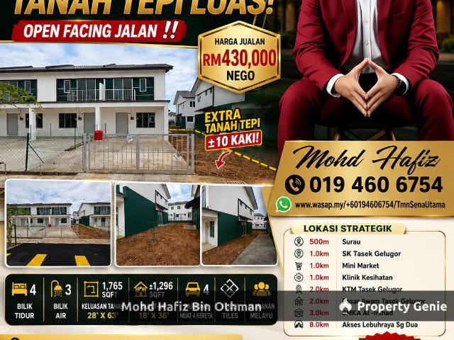 Terraced House for sale in Wellesley, Penang