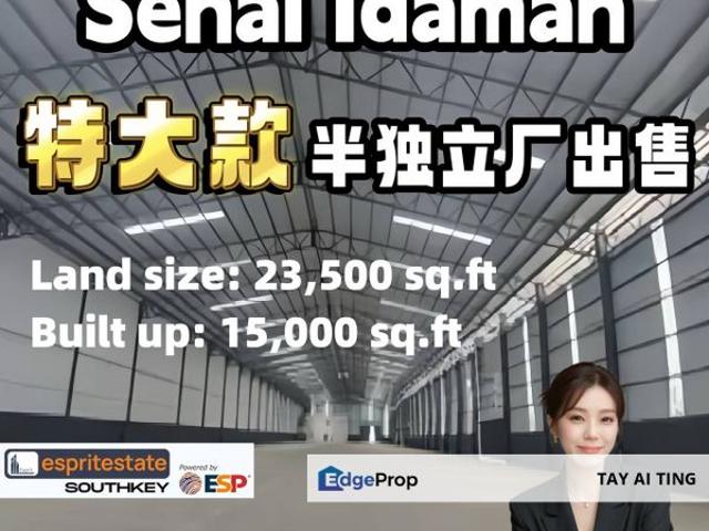 Warehouse for sale in Seelong, Johor