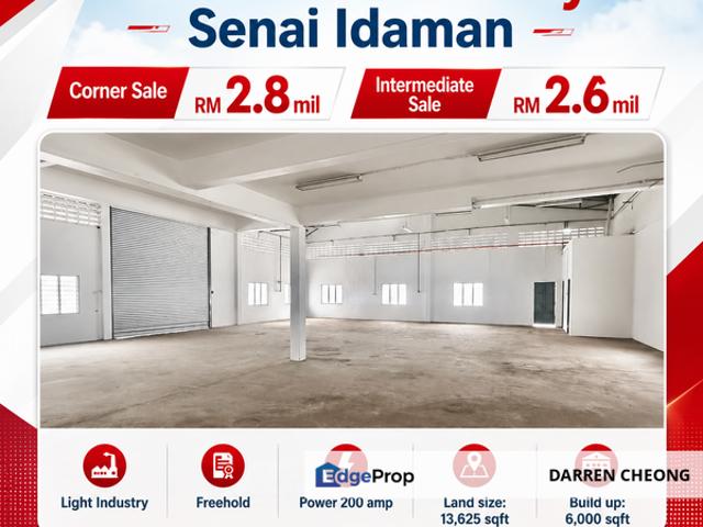 Warehouse for sale in Seelong, Johor