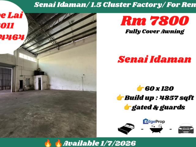 Warehouse for rent in Seelong, Johor
