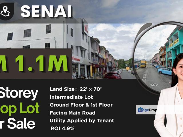 Shop for sale in Taman Senai Utama, Kulai